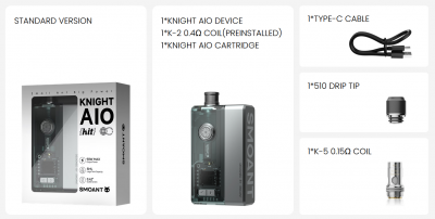 Купить Smoant Knight AIO 90W (Moonlight Silver) Smoant Knight AIO 90W (Moonlight Silver)